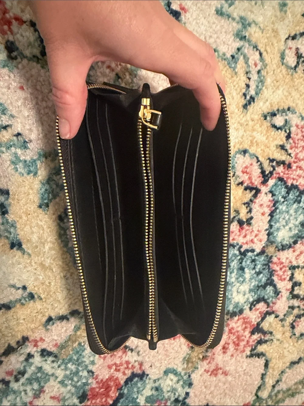 Madewell Black Zip-Around Wallet Phone Case